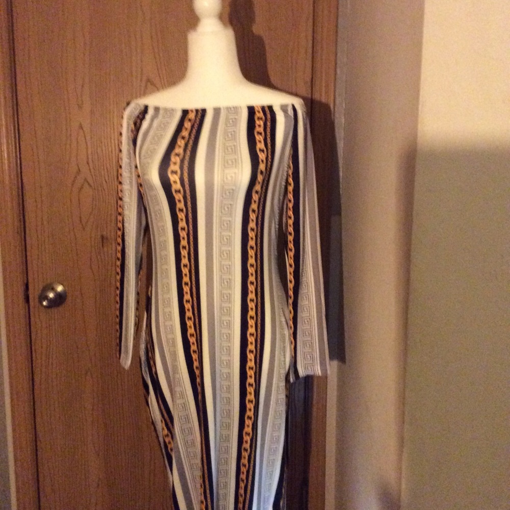 Sexy off shoulder midi dress